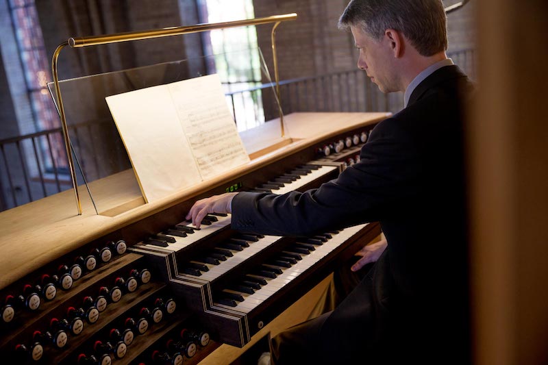 Daniel Bruun Playing The Organ